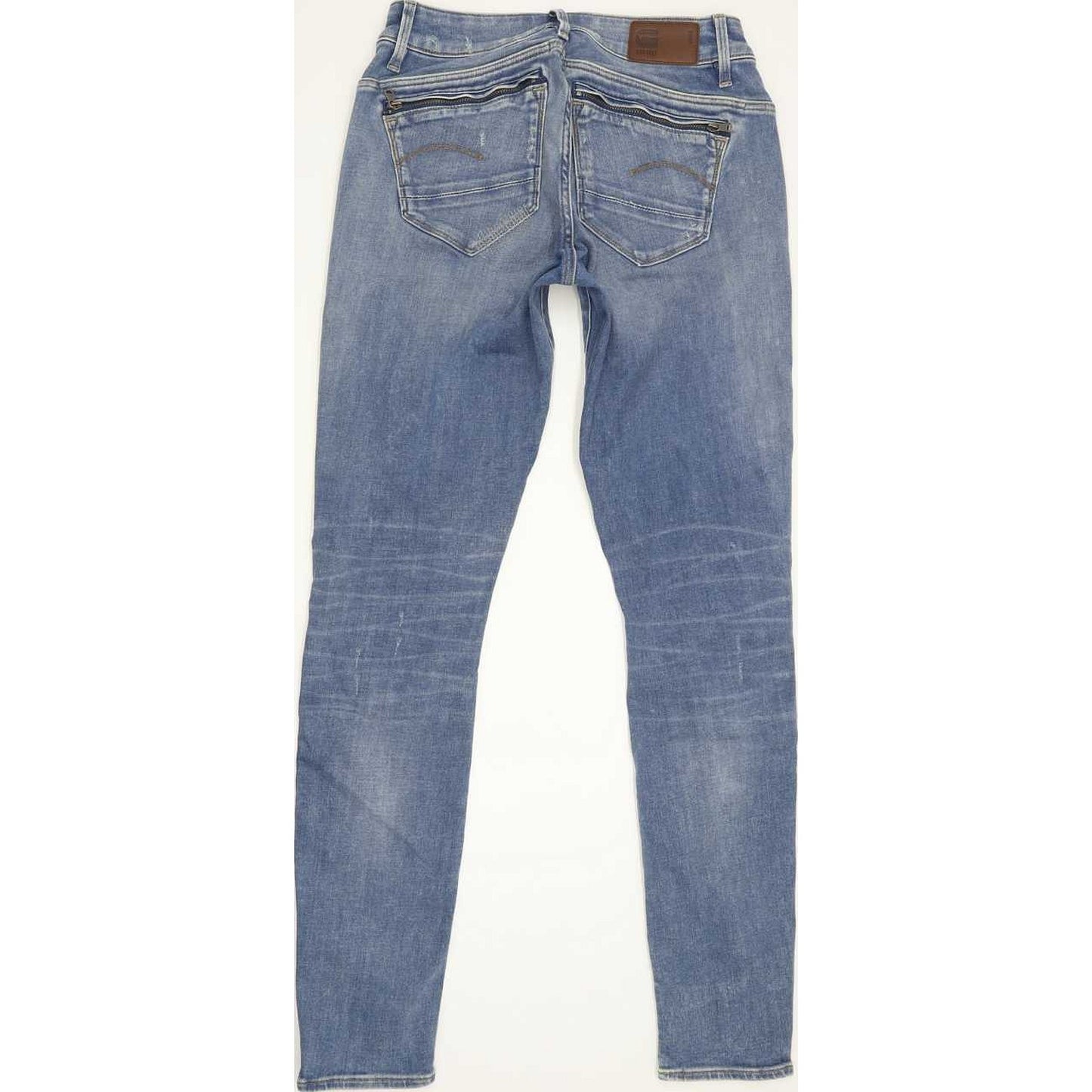 G-Star Midge Zip Women Blue Skinny Slim Stretch Jeans W28 L30