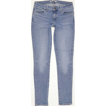 Levi's 711 Women Blue Skinny Slim Stretch Jeans W28 L30