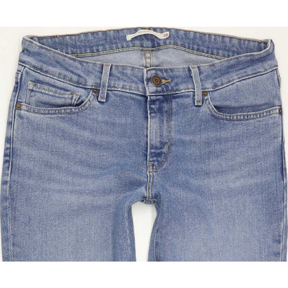 Levi's 711 Women Blue Skinny Slim Stretch Jeans W28 L30