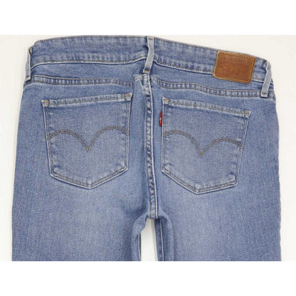 Levi's 711 Women Blue Skinny Slim Stretch Jeans W28 L30