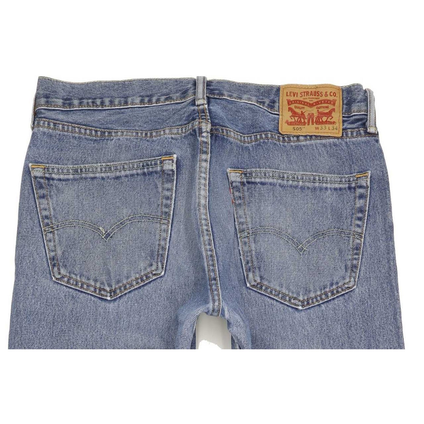 Levi's 505 Men Blue Straight Regular Jeans W33 L33