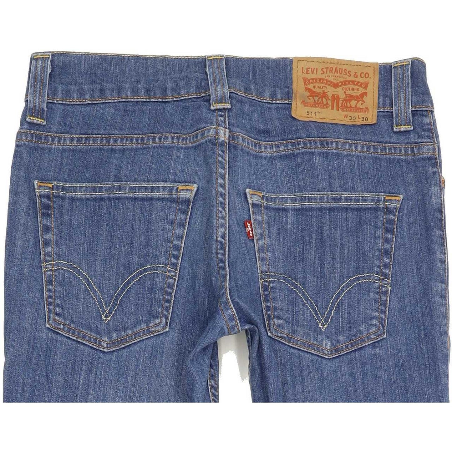 Levi's 511 Men Blue Straight Slim Jeans W30 L30
