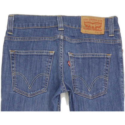 Levi's 511 Men Blue Straight Slim Jeans W30 L30