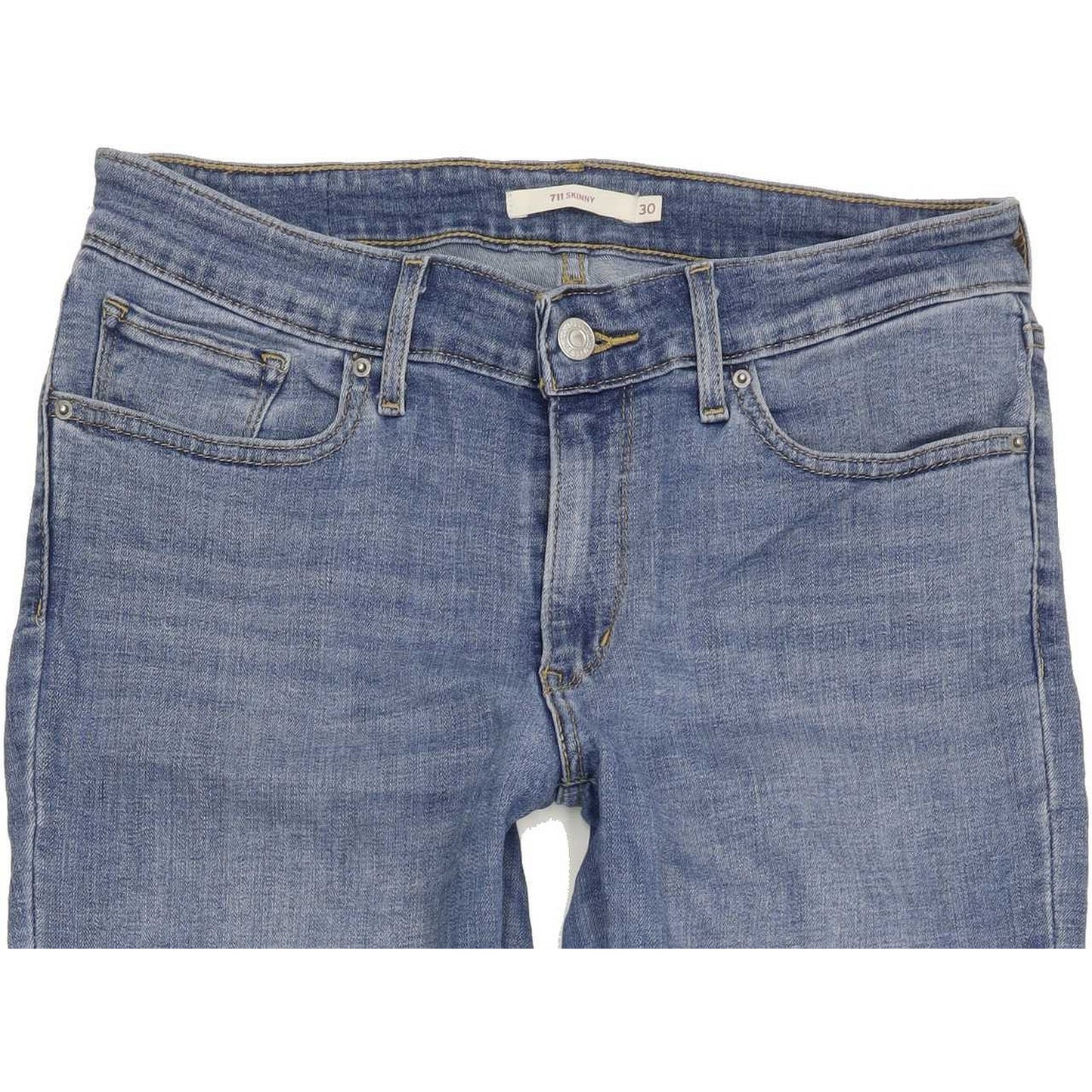 Levi's 711 Women Blue Skinny Slim Stretch Jeans W30 L30