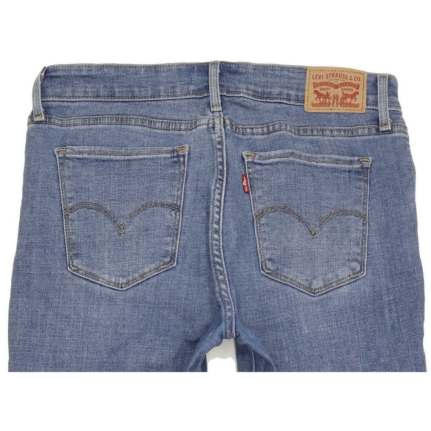 Levi's 711 Women Blue Skinny Slim Stretch Jeans W30 L30