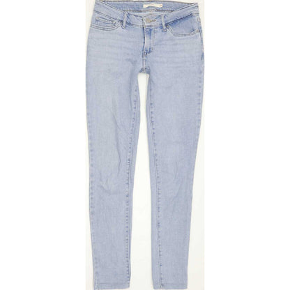Levi's 711 Women Blue Skinny Slim Stretch Jeans W25 L29