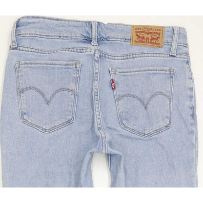 Levi's 711 Women Blue Skinny Slim Stretch Jeans W25 L29