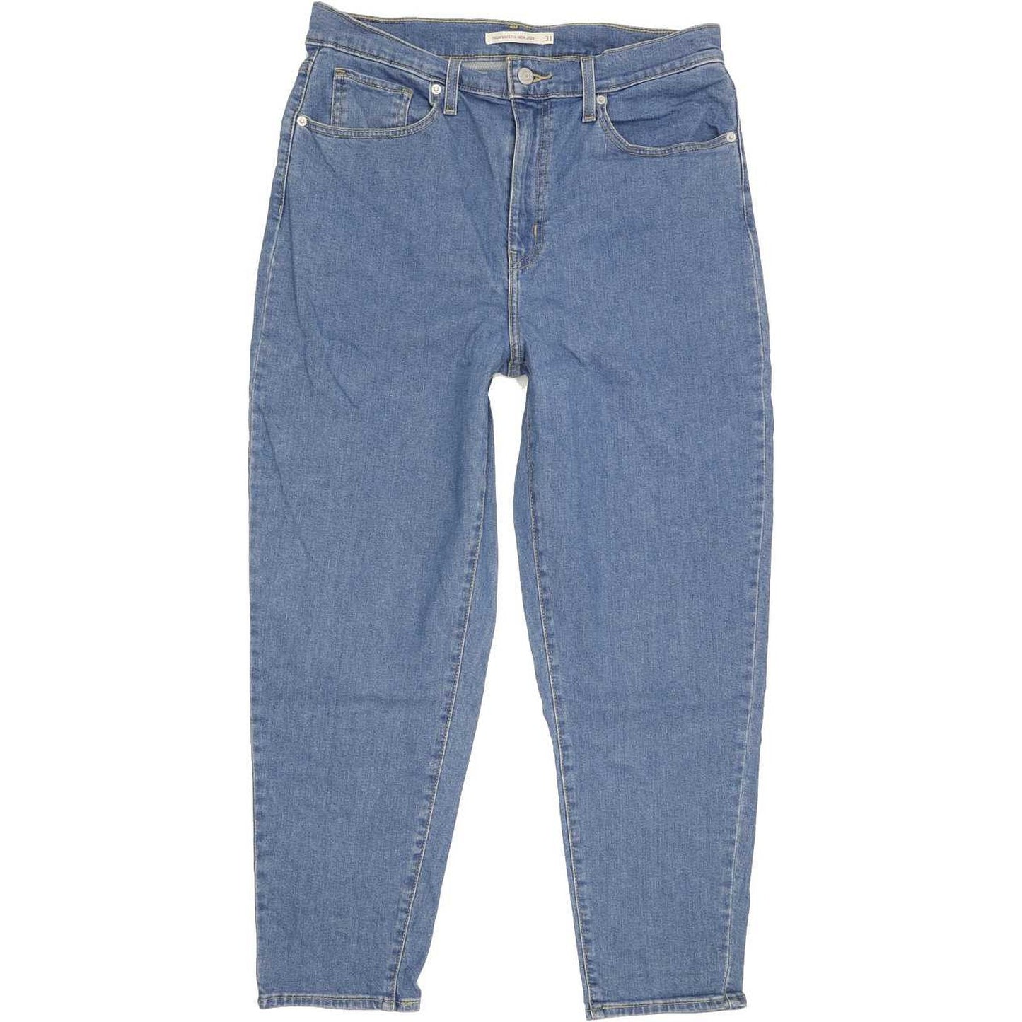 Levi's High Waisted Blue Tapered Mom Stretch Jeans High Waisted W31 L27