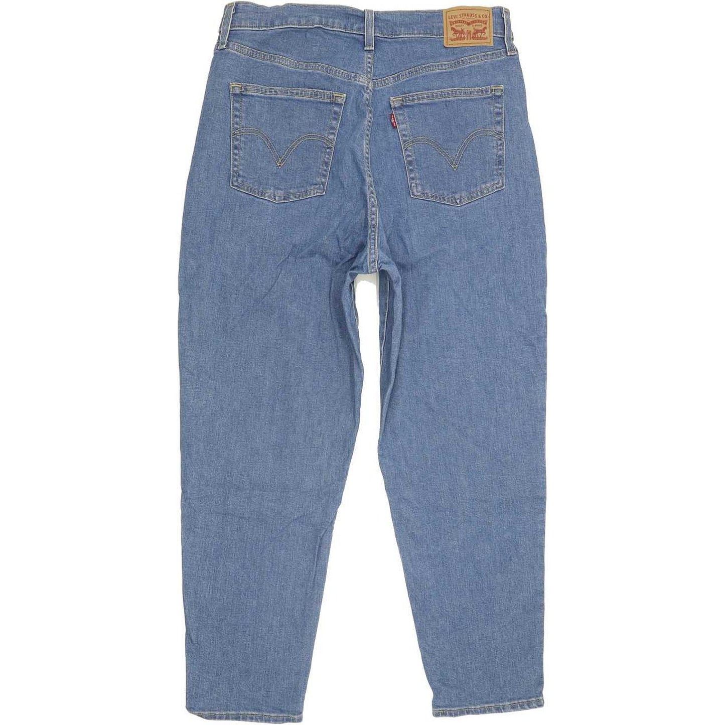 Levi's High Waisted Blue Tapered Mom Stretch Jeans High Waisted W31 L27