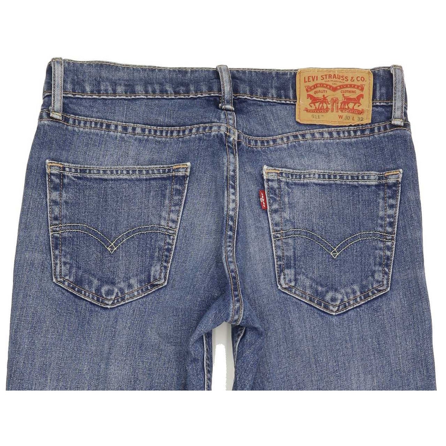 Levi's 511 Men Blue Straight Slim Stretch Jeans W30 L31