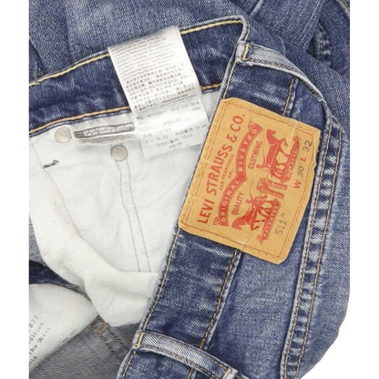 Levi's 511 Men Blue Straight Slim Stretch Jeans W30 L31