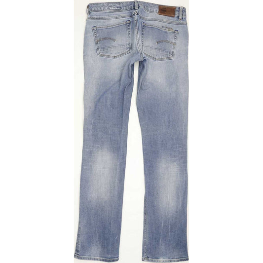 G-Star Women Blue Straight Slim Jeans W29 L32