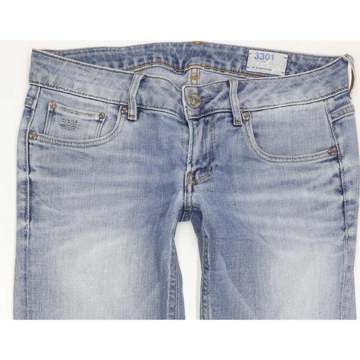 G-Star Women Blue Straight Slim Jeans W29 L32