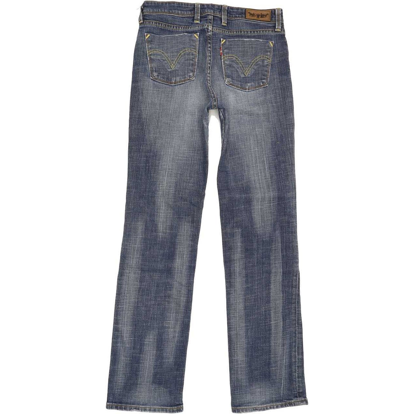 Levi's 627 Women Blue Straight Slim Stretch Jeans W28 L31