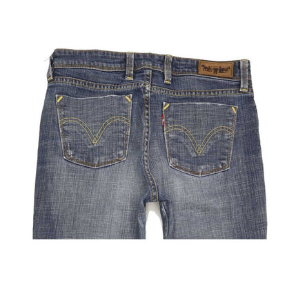 Levi's 627 Women Blue Straight Slim Stretch Jeans W28 L31