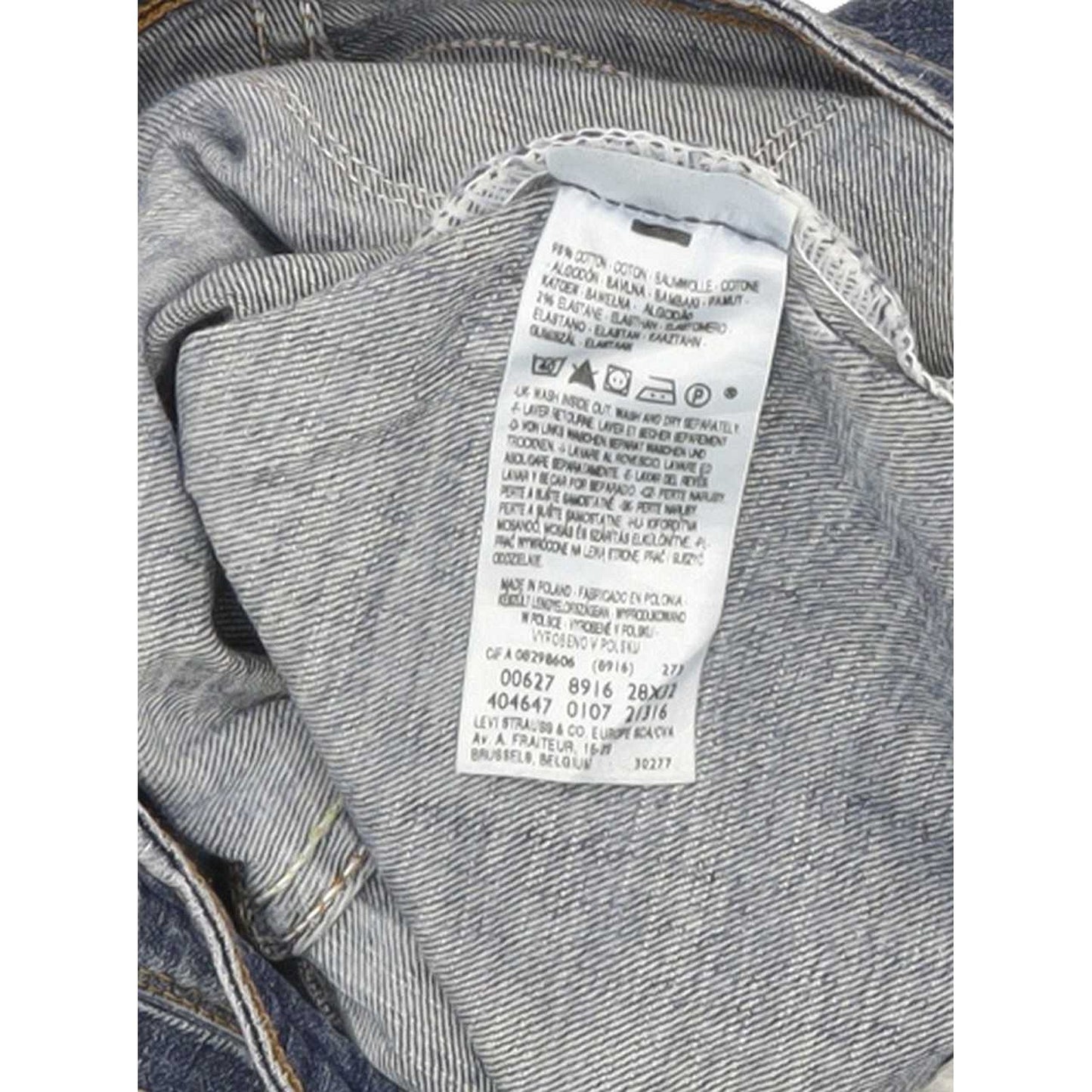 Levi's 627 Women Blue Straight Slim Stretch Jeans W28 L31