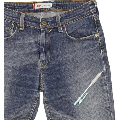 Levi's 627 Women Blue Straight Slim Stretch Jeans W28 L31
