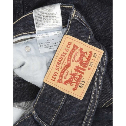 Levi's 511 Men Blue Straight Slim Stretch Jeans W30 L31