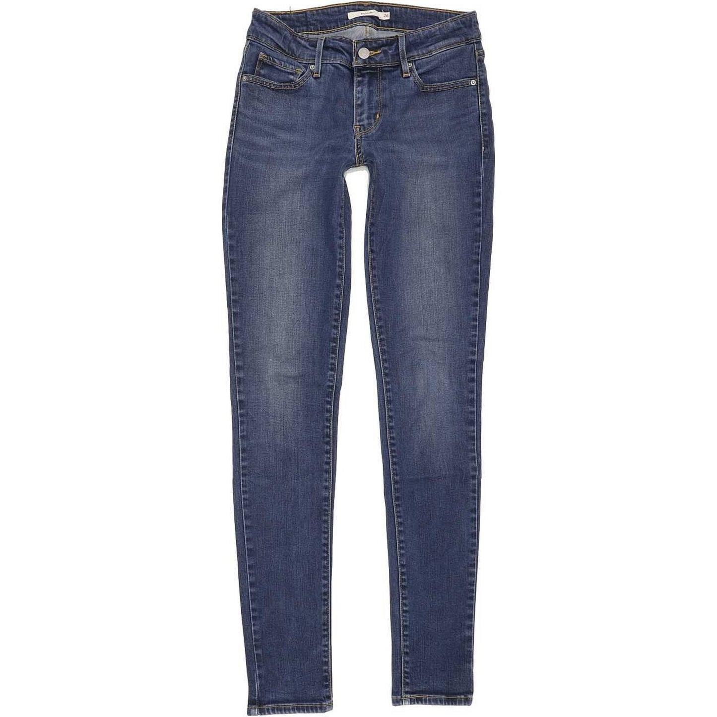 Levi's 711 Women Blue Skinny Slim Stretch Jeans W26 L32