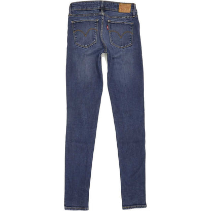 Levi's 711 Women Blue Skinny Slim Stretch Jeans W26 L32