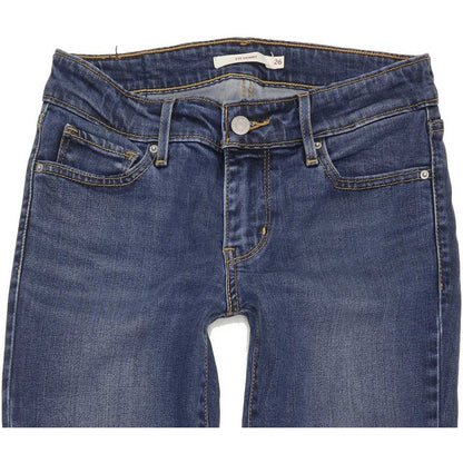 Levi's 711 Women Blue Skinny Slim Stretch Jeans W26 L32