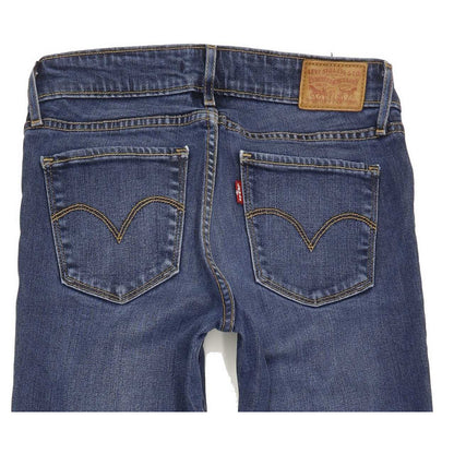 Levi's 711 Women Blue Skinny Slim Stretch Jeans W26 L32