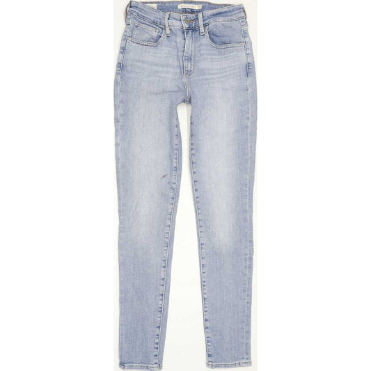 Levi's 721 High Rise Women Blue Skinny Stretch Jeans W25 L28