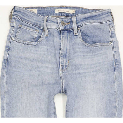 Levi's 721 High Rise Women Blue Skinny Stretch Jeans W25 L28
