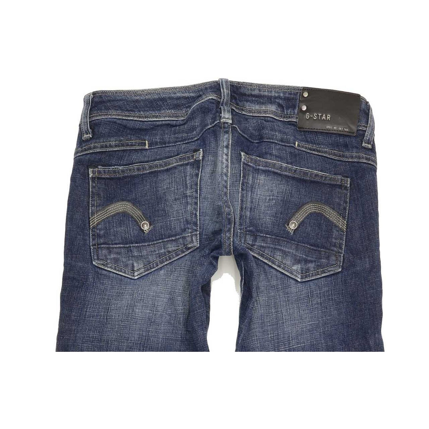 G-Star New Reese Women Blue Straight Slim Stretch Jeans W28 L33