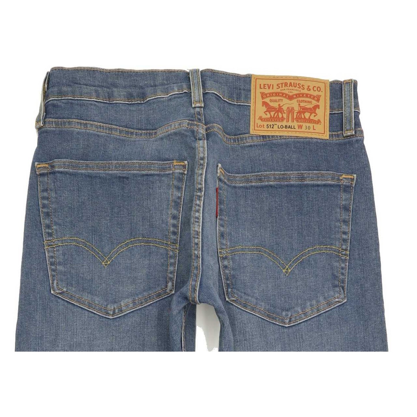 Levi's 512 Lo-Ball Men Blue Tapered Slim Stretch Jeans W30 L31