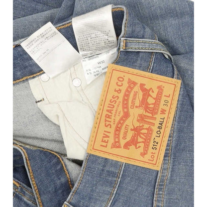 Levi's 512 Lo-Ball Men Blue Tapered Slim Stretch Jeans W30 L31