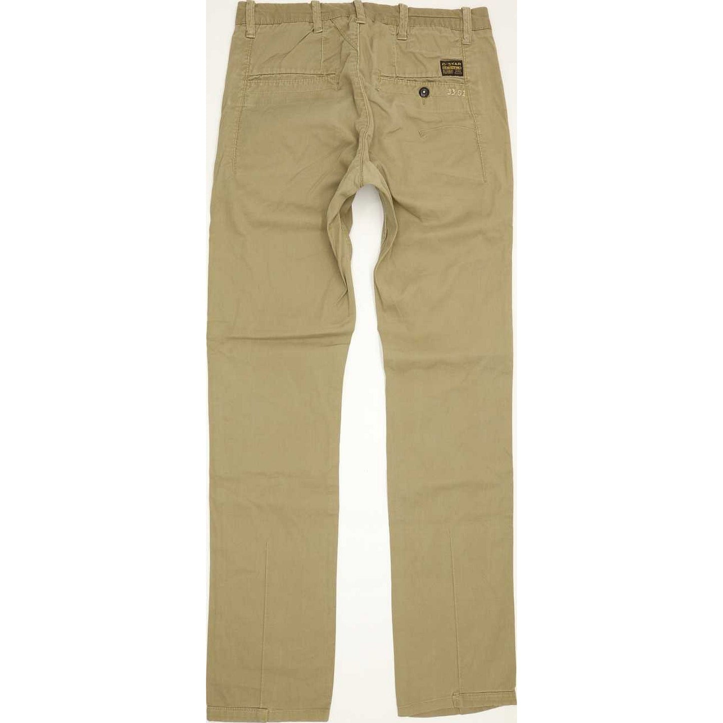 G-Star Bronson Women Beige Tapered Loose Chino Stretch Jeans W25 L34