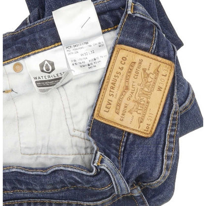 Levi's 511 Men Blue Straight Slim Jeans W30 L31