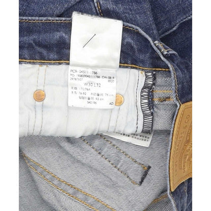 Levi's 511 Men Blue Straight Slim Jeans W30 L31
