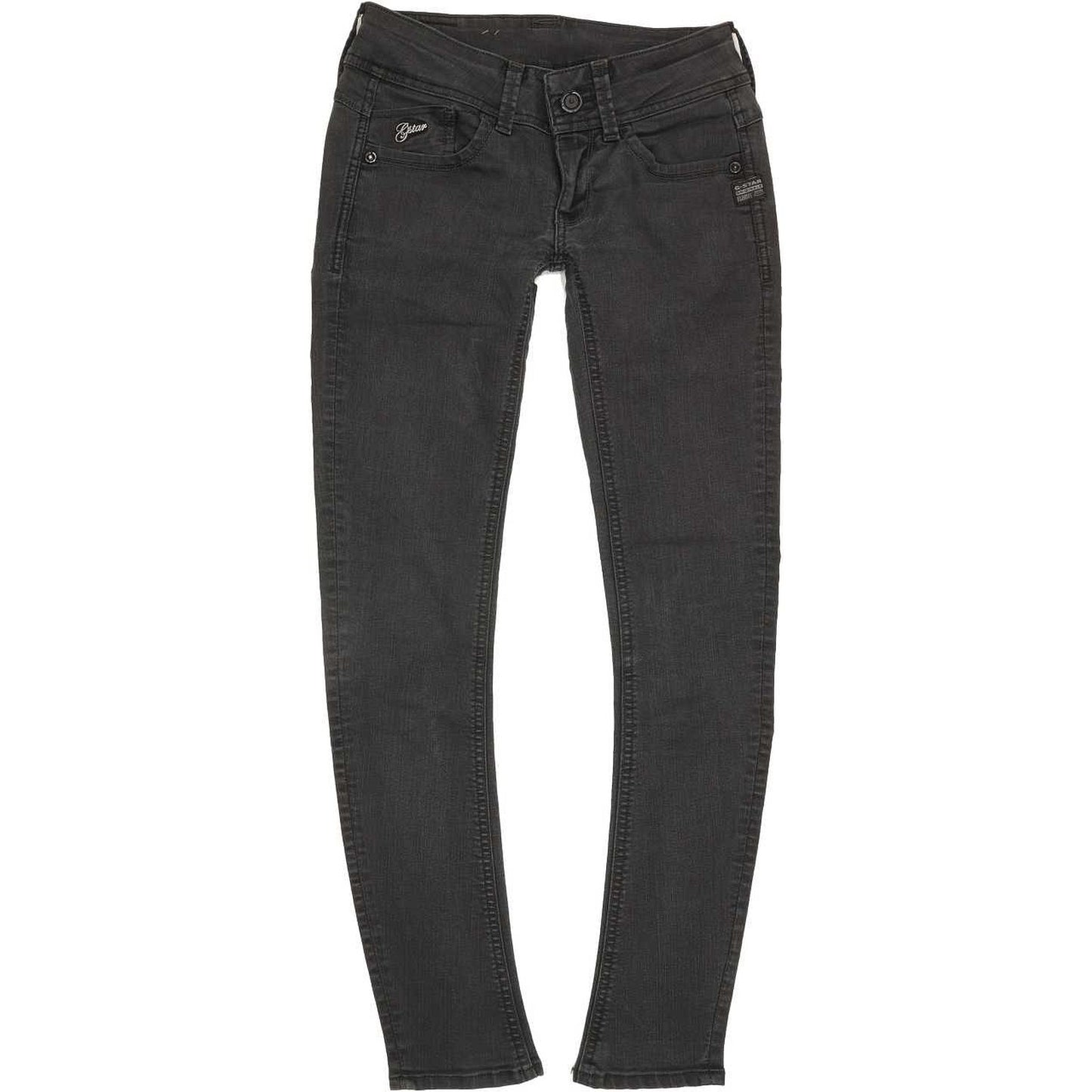 G-Star Lynn Women Charcoal Skinny Slim Stretch Jeans W25 L29