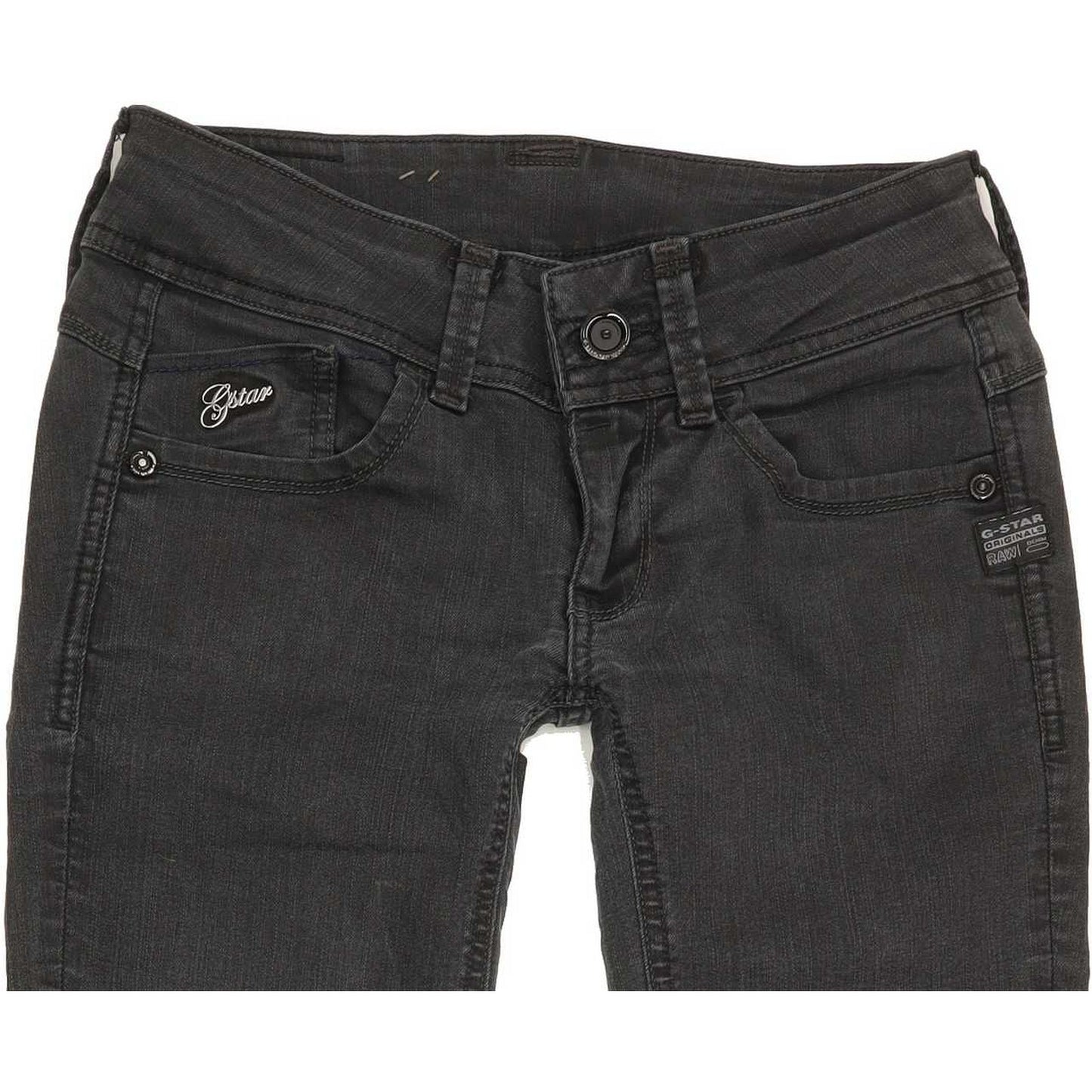 G-Star Lynn Women Charcoal Skinny Slim Stretch Jeans W25 L29