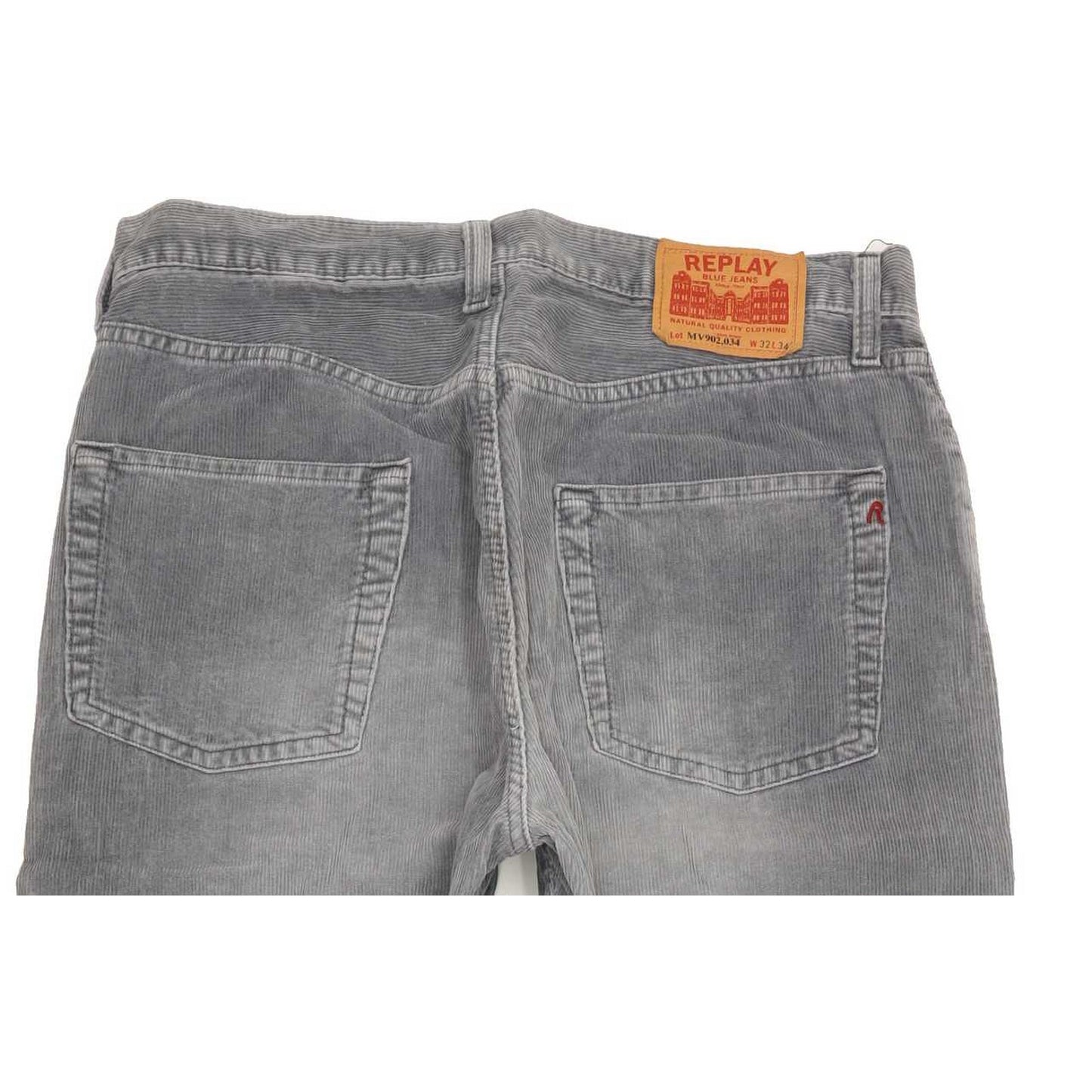 Replay MV902 Men Grey Straight Regular Jeans W32 L33