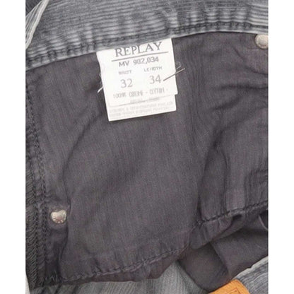 Replay MV902 Men Grey Straight Regular Jeans W32 L33