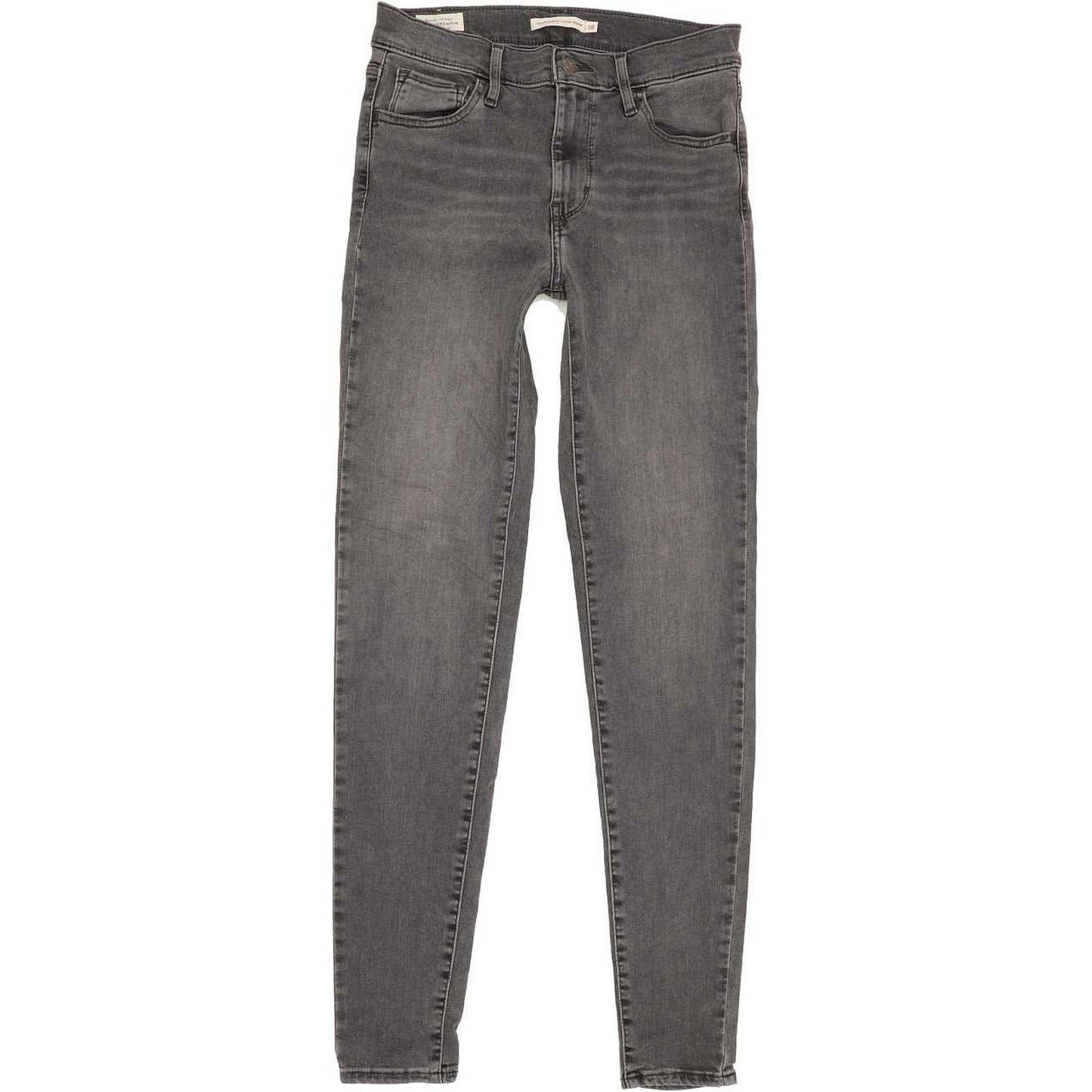 Levi's 720 High Rise Women Charcoal Skinny Stretch Jeans W28 L31