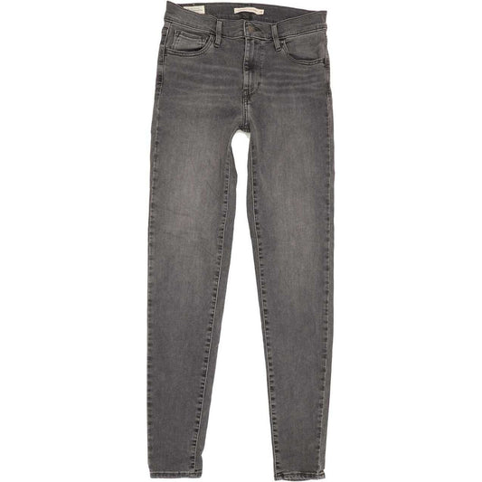 Levi's 720 High Rise Women Charcoal Skinny Stretch Jeans W28 L31