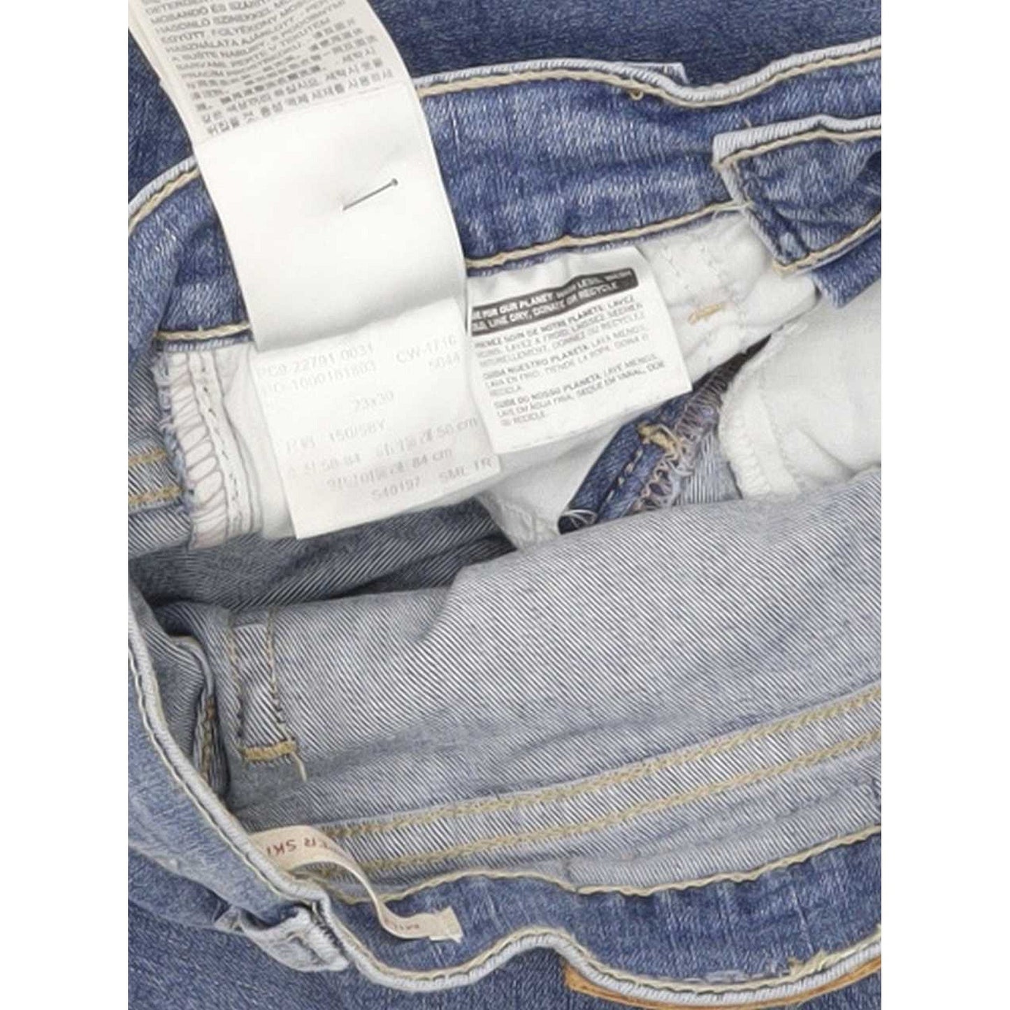 Levi's Mile High Rise Women Blue Skinny Stretch Jeans W23 L30