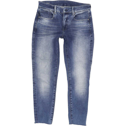 G-Star Lhana Ankle Women Blue Skinny Regular Stretch Jeans W29 L30