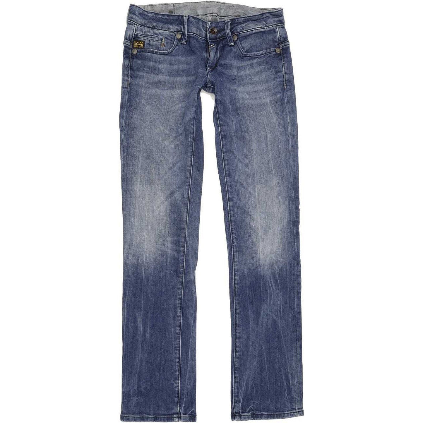 G-Star Midge Women Blue Straight Slim Stretch Jeans W27 L31