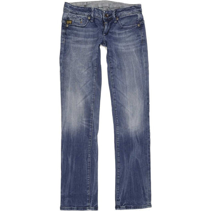 G-Star Midge Women Blue Straight Slim Stretch Jeans W27 L31