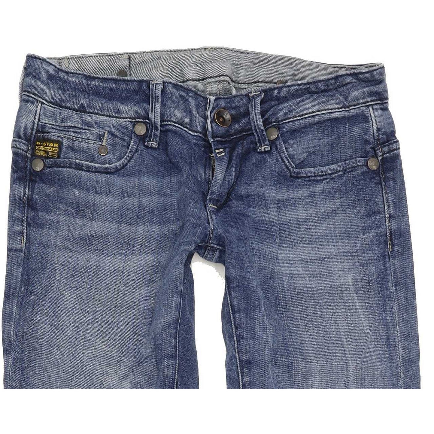 G-Star Midge Women Blue Straight Slim Stretch Jeans W27 L31