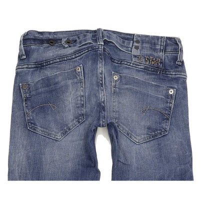 G-Star Midge Women Blue Straight Slim Stretch Jeans W27 L31