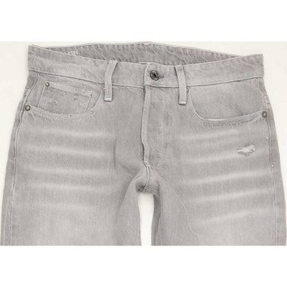 G-Star 3301 Men Grey Straight Regular Jeans W30 L31