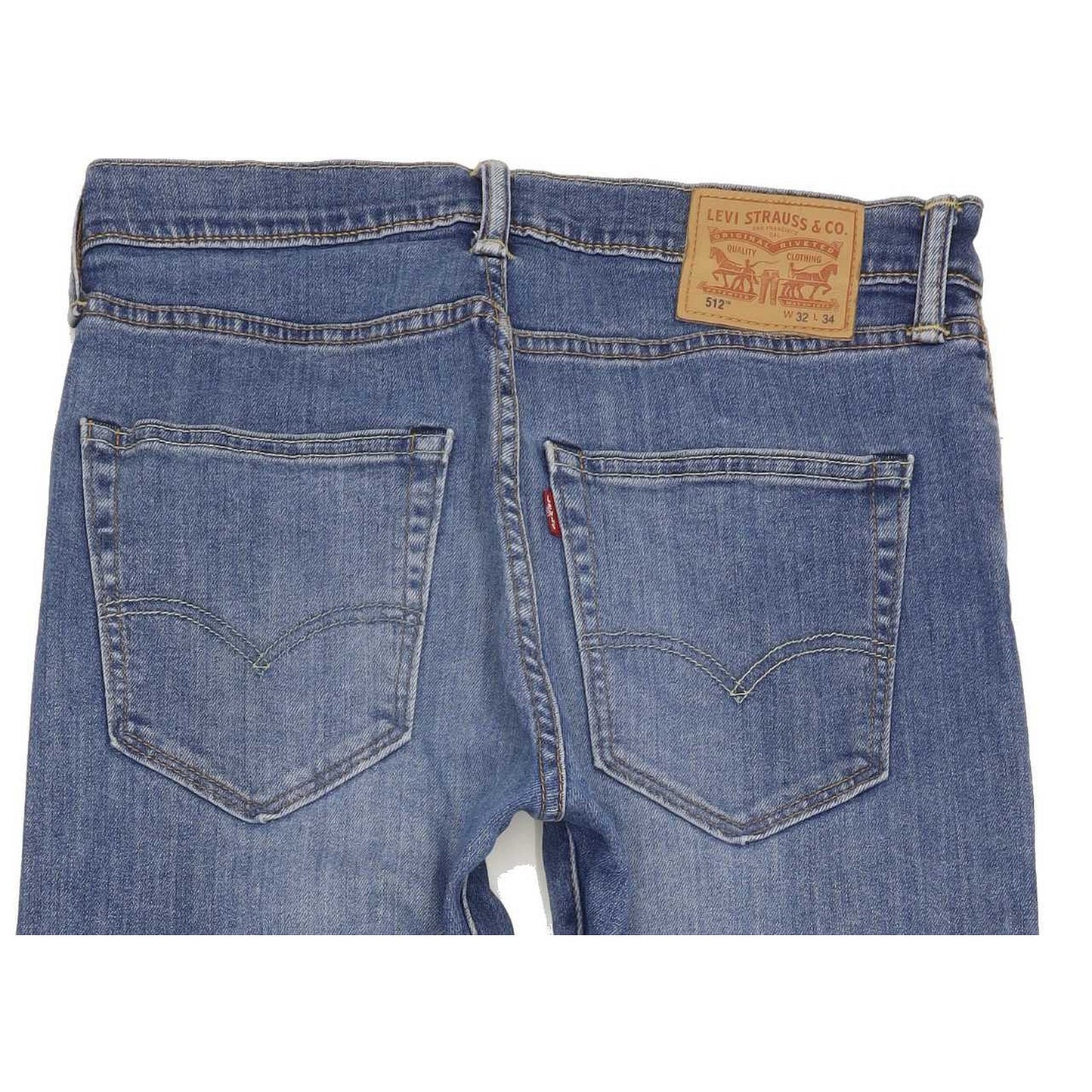 Levi's 512 Men Blue Tapered Slim Stretch Jeans W32 L33