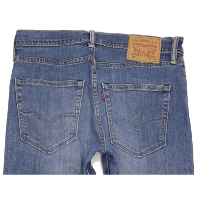 Levi's 512 Men Blue Tapered Slim Stretch Jeans W32 L33