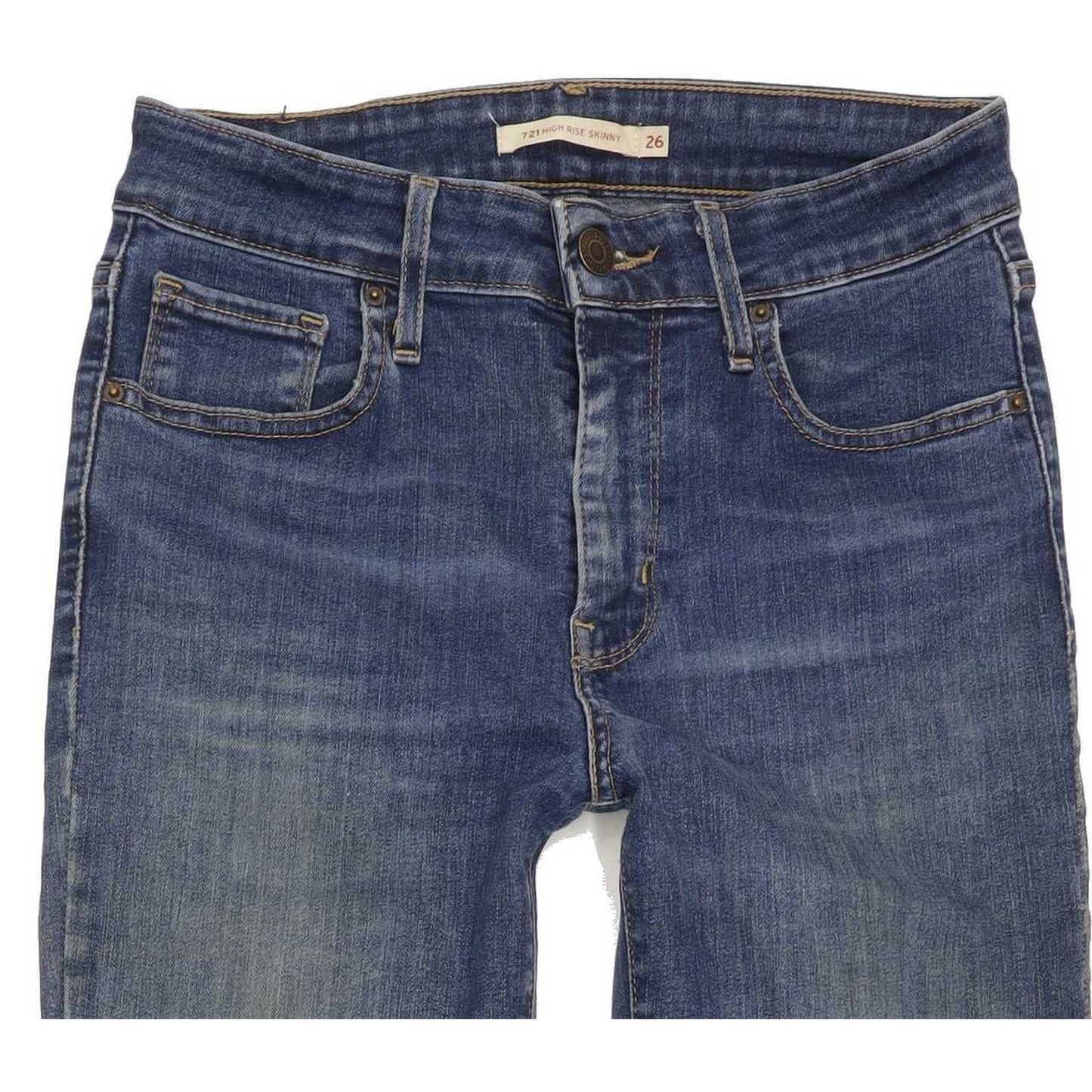 Levi's 721 High Rise Women Blue Skinny Stretch Jeans W26 L32